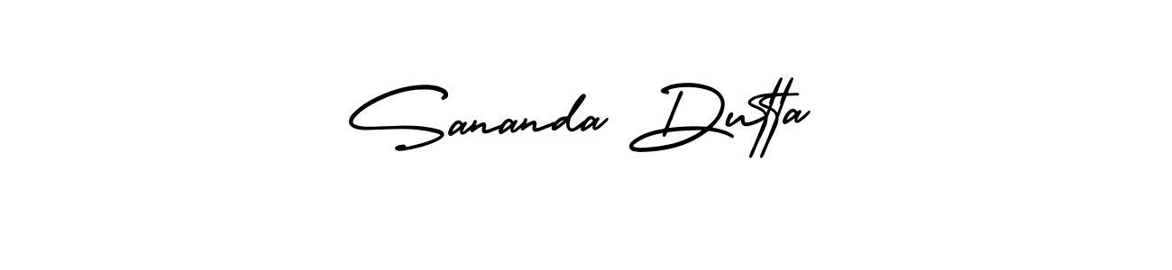 Make a beautiful signature design for name Sananda Dutta. Use this online signature maker to create a handwritten signature for free. Sananda Dutta signature style 3 images and pictures png