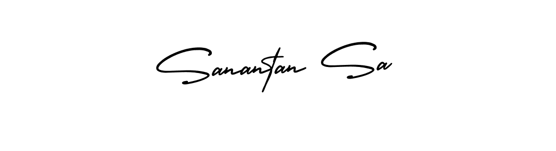 It looks lik you need a new signature style for name Sanantan Sa. Design unique handwritten (AmerikaSignatureDemo-Regular) signature with our free signature maker in just a few clicks. Sanantan Sa signature style 3 images and pictures png