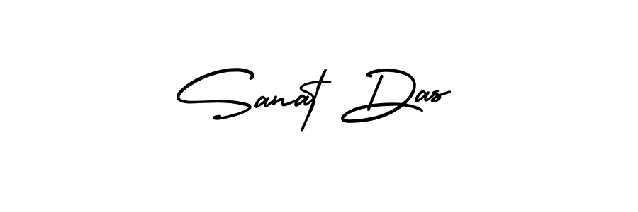 How to make Sanat Das name signature. Use AmerikaSignatureDemo-Regular style for creating short signs online. This is the latest handwritten sign. Sanat Das signature style 3 images and pictures png