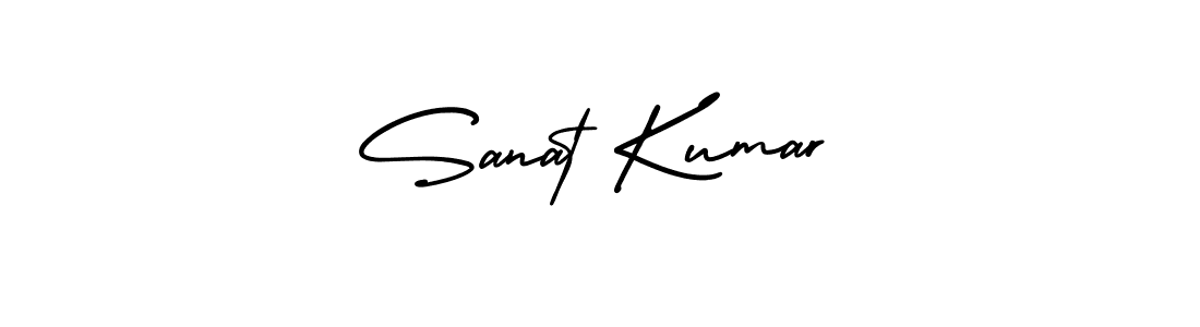 The best way (AmerikaSignatureDemo-Regular) to make a short signature is to pick only two or three words in your name. The name Sanat Kumar include a total of six letters. For converting this name. Sanat Kumar signature style 3 images and pictures png