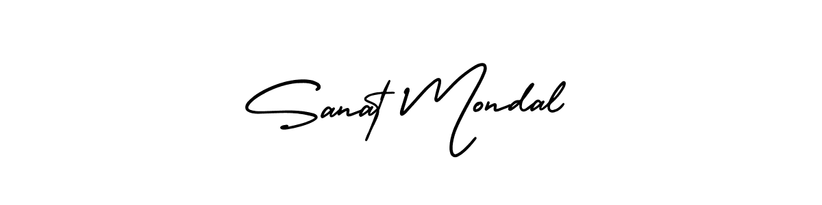 Sanat Mondal stylish signature style. Best Handwritten Sign (AmerikaSignatureDemo-Regular) for my name. Handwritten Signature Collection Ideas for my name Sanat Mondal. Sanat Mondal signature style 3 images and pictures png