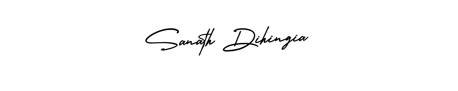 Create a beautiful signature design for name Sanath Dihingia. With this signature (AmerikaSignatureDemo-Regular) fonts, you can make a handwritten signature for free. Sanath Dihingia signature style 3 images and pictures png
