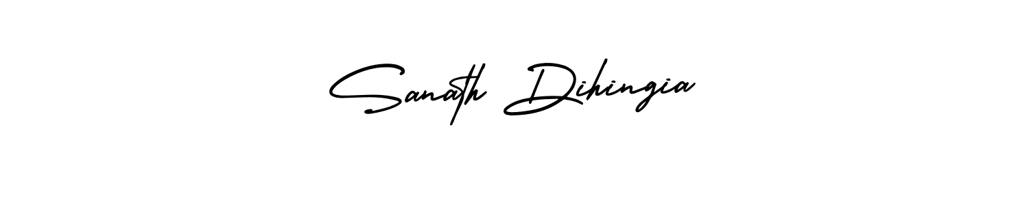 Sanath Dihingia stylish signature style. Best Handwritten Sign (AmerikaSignatureDemo-Regular) for my name. Handwritten Signature Collection Ideas for my name Sanath Dihingia. Sanath Dihingia signature style 3 images and pictures png