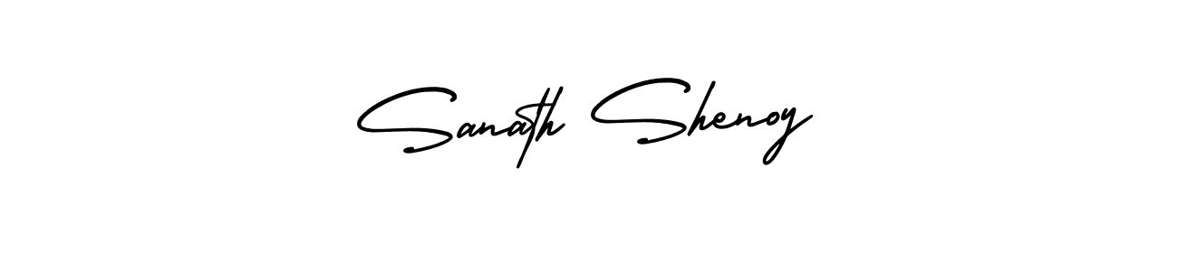 Use a signature maker to create a handwritten signature online. With this signature software, you can design (AmerikaSignatureDemo-Regular) your own signature for name Sanath Shenoy. Sanath Shenoy signature style 3 images and pictures png