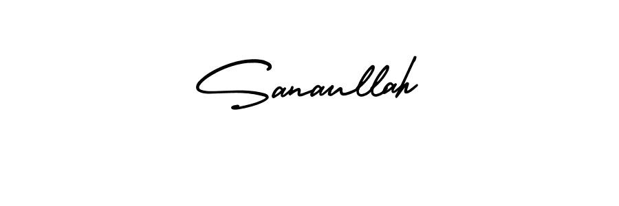 The best way (AmerikaSignatureDemo-Regular) to make a short signature is to pick only two or three words in your name. The name Sanaullah include a total of six letters. For converting this name. Sanaullah signature style 3 images and pictures png
