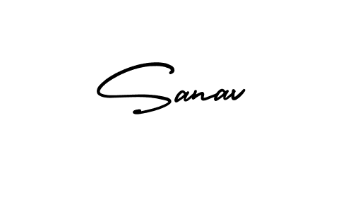 Create a beautiful signature design for name Sanav. With this signature (AmerikaSignatureDemo-Regular) fonts, you can make a handwritten signature for free. Sanav signature style 3 images and pictures png