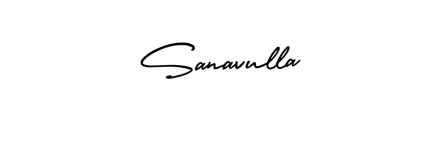 You should practise on your own different ways (AmerikaSignatureDemo-Regular) to write your name (Sanavulla) in signature. don't let someone else do it for you. Sanavulla signature style 3 images and pictures png