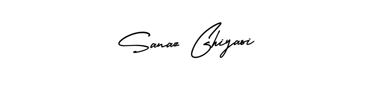 Design your own signature with our free online signature maker. With this signature software, you can create a handwritten (AmerikaSignatureDemo-Regular) signature for name Sanaz Ghiyasi. Sanaz Ghiyasi signature style 3 images and pictures png