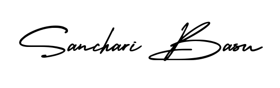Master the art of signing with Sanchari Basu written in fluent AmerikaSignatureDemo-Regular script. A great template to practice and refine your handwriting. Sanchari Basu signature style 3 images and pictures png
