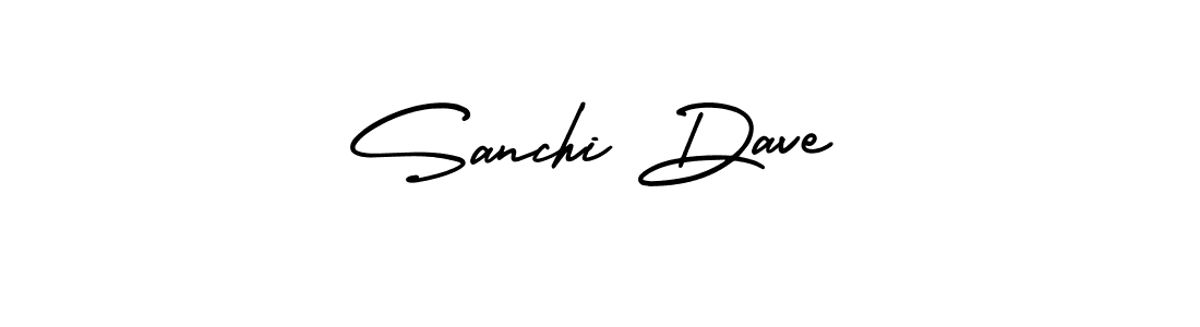 Design your own signature with our free online signature maker. With this signature software, you can create a handwritten (AmerikaSignatureDemo-Regular) signature for name Sanchi Dave. Sanchi Dave signature style 3 images and pictures png