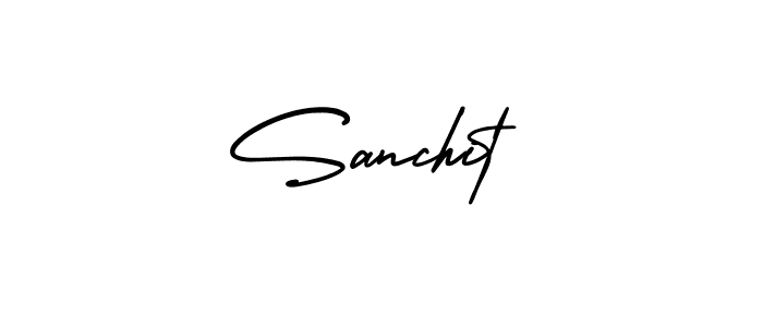 Also You can easily find your signature by using the search form. We will create Sanchit name handwritten signature images for you free of cost using AmerikaSignatureDemo-Regular sign style. Sanchit signature style 3 images and pictures png