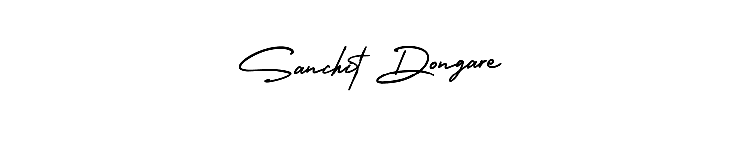 Create a beautiful signature design for name Sanchit Dongare. With this signature (AmerikaSignatureDemo-Regular) fonts, you can make a handwritten signature for free. Sanchit Dongare signature style 3 images and pictures png