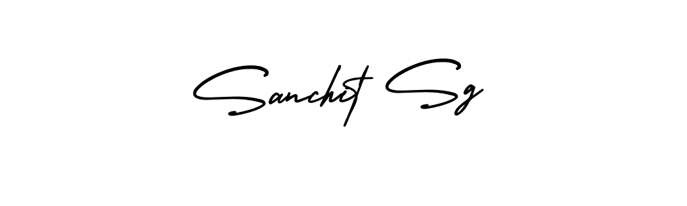 How to Draw Sanchit Sg signature style? AmerikaSignatureDemo-Regular is a latest design signature styles for name Sanchit Sg. Sanchit Sg signature style 3 images and pictures png