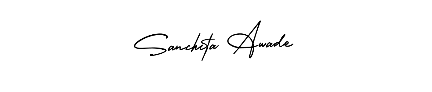 You can use this online signature creator to create a handwritten signature for the name Sanchita Awade. This is the best online autograph maker. Sanchita Awade signature style 3 images and pictures png