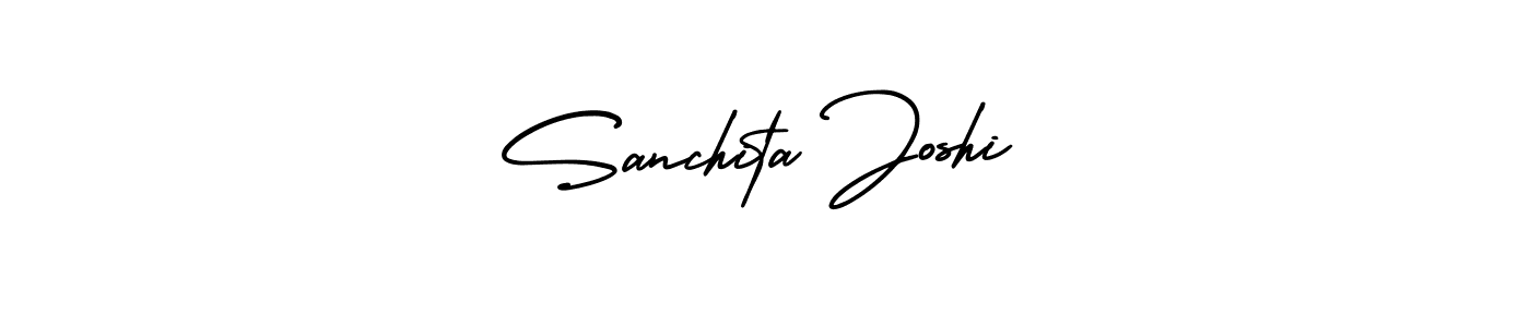 Use a signature maker to create a handwritten signature online. With this signature software, you can design (AmerikaSignatureDemo-Regular) your own signature for name Sanchita Joshi. Sanchita Joshi signature style 3 images and pictures png