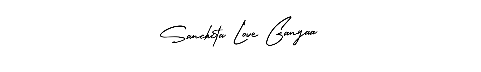 It looks lik you need a new signature style for name Sanchita Love Ganyaa. Design unique handwritten (AmerikaSignatureDemo-Regular) signature with our free signature maker in just a few clicks. Sanchita Love Ganyaa signature style 3 images and pictures png