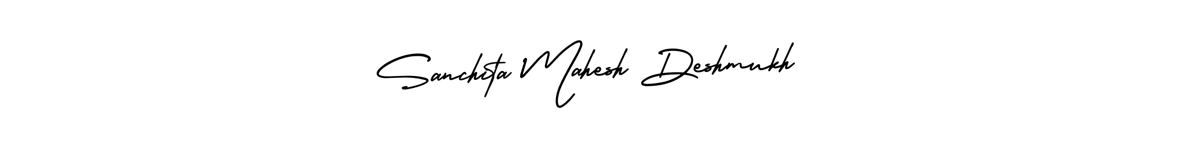 Design your own signature with our free online signature maker. With this signature software, you can create a handwritten (AmerikaSignatureDemo-Regular) signature for name Sanchita Mahesh Deshmukh. Sanchita Mahesh Deshmukh signature style 3 images and pictures png