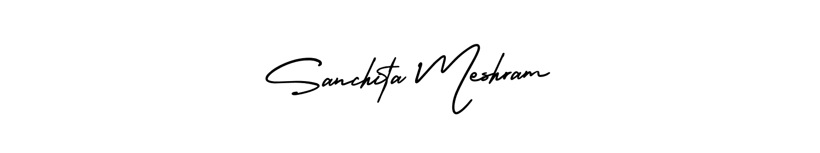 Make a beautiful signature design for name Sanchita Meshram. With this signature (AmerikaSignatureDemo-Regular) style, you can create a handwritten signature for free. Sanchita Meshram signature style 3 images and pictures png