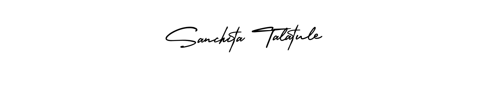 Make a beautiful signature design for name Sanchita Talatule. With this signature (AmerikaSignatureDemo-Regular) style, you can create a handwritten signature for free. Sanchita Talatule signature style 3 images and pictures png