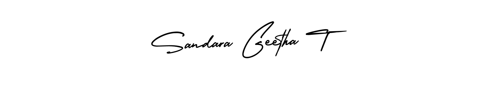 Check out images of Autograph of Sandara Geetha T name. Actor Sandara Geetha T Signature Style. AmerikaSignatureDemo-Regular is a professional sign style online. Sandara Geetha T signature style 3 images and pictures png