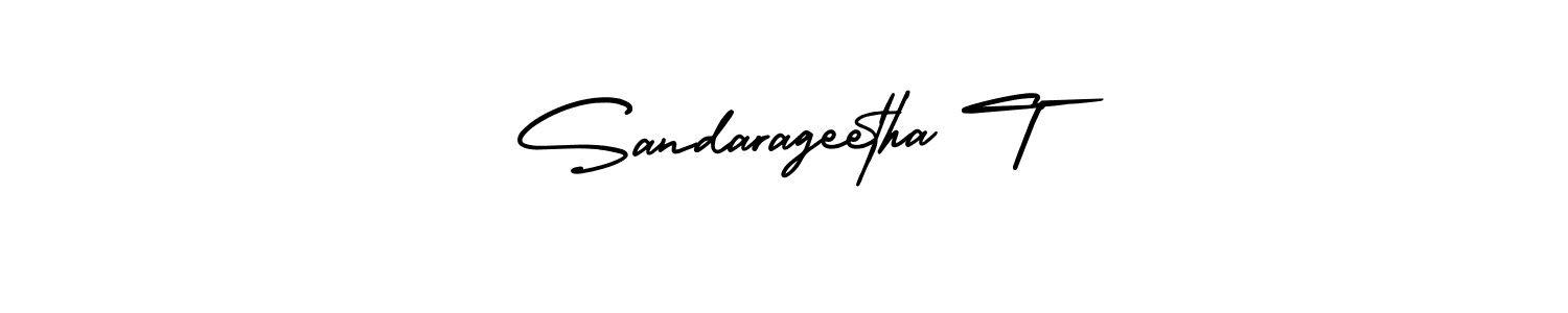Make a beautiful signature design for name Sandarageetha T. Use this online signature maker to create a handwritten signature for free. Sandarageetha T signature style 3 images and pictures png