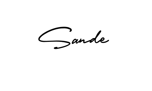 You can use this online signature creator to create a handwritten signature for the name Sande. This is the best online autograph maker. Sande signature style 3 images and pictures png
