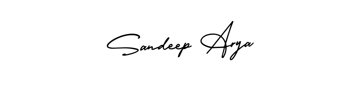 Create a beautiful signature design for name Sandeep Arya. With this signature (AmerikaSignatureDemo-Regular) fonts, you can make a handwritten signature for free. Sandeep Arya signature style 3 images and pictures png