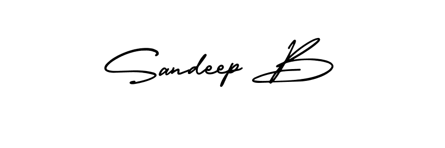 AmerikaSignatureDemo-Regular is a professional signature style that is perfect for those who want to add a touch of class to their signature. It is also a great choice for those who want to make their signature more unique. Get Sandeep B name to fancy signature for free. Sandeep B signature style 3 images and pictures png