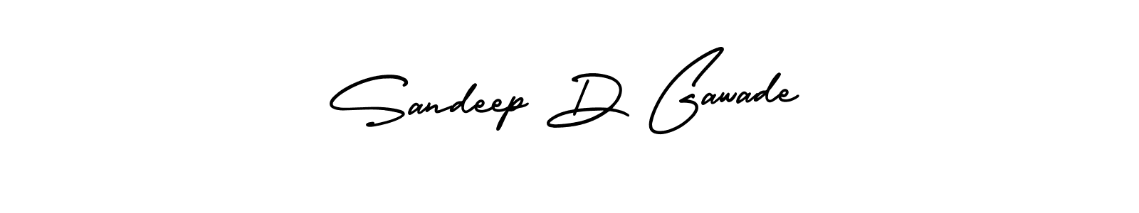 Make a short Sandeep D Gawade signature style. Manage your documents anywhere anytime using AmerikaSignatureDemo-Regular. Create and add eSignatures, submit forms, share and send files easily. Sandeep D Gawade signature style 3 images and pictures png