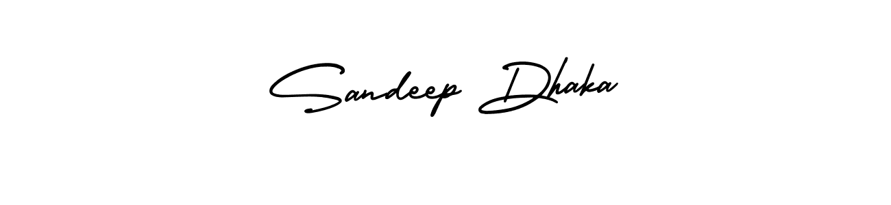 Make a beautiful signature design for name Sandeep Dhaka. With this signature (AmerikaSignatureDemo-Regular) style, you can create a handwritten signature for free. Sandeep Dhaka signature style 3 images and pictures png