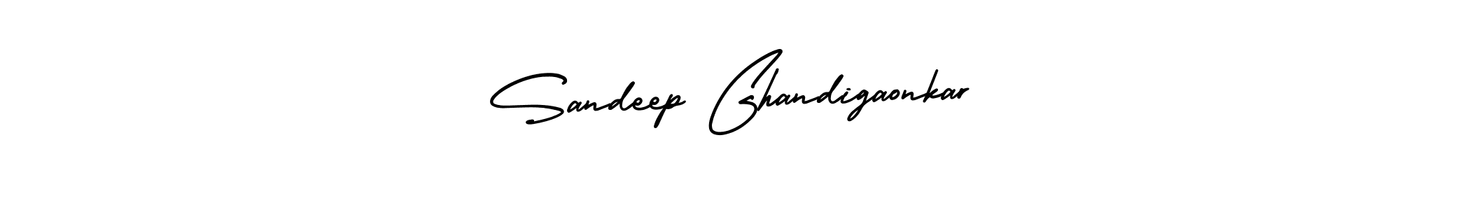 How to make Sandeep Ghandigaonkar name signature. Use AmerikaSignatureDemo-Regular style for creating short signs online. This is the latest handwritten sign. Sandeep Ghandigaonkar signature style 3 images and pictures png