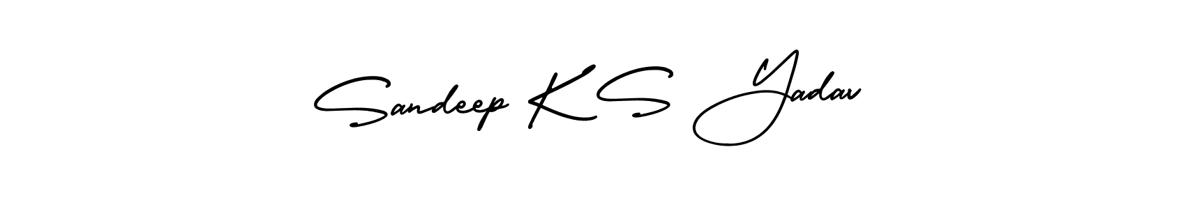 Create a beautiful signature design for name Sandeep K S Yadav. With this signature (AmerikaSignatureDemo-Regular) fonts, you can make a handwritten signature for free. Sandeep K S Yadav signature style 3 images and pictures png