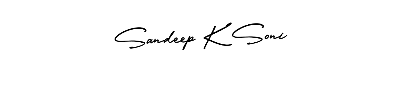 Also You can easily find your signature by using the search form. We will create Sandeep K Soni name handwritten signature images for you free of cost using AmerikaSignatureDemo-Regular sign style. Sandeep K Soni signature style 3 images and pictures png