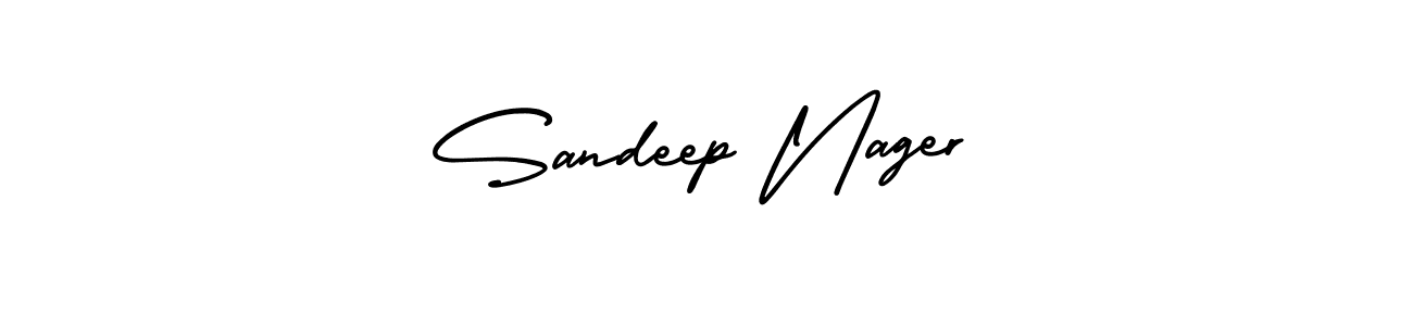 Sandeep Nager stylish signature style. Best Handwritten Sign (AmerikaSignatureDemo-Regular) for my name. Handwritten Signature Collection Ideas for my name Sandeep Nager. Sandeep Nager signature style 3 images and pictures png