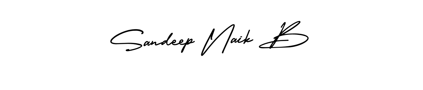 How to make Sandeep Naik B signature? AmerikaSignatureDemo-Regular is a professional autograph style. Create handwritten signature for Sandeep Naik B name. Sandeep Naik B signature style 3 images and pictures png