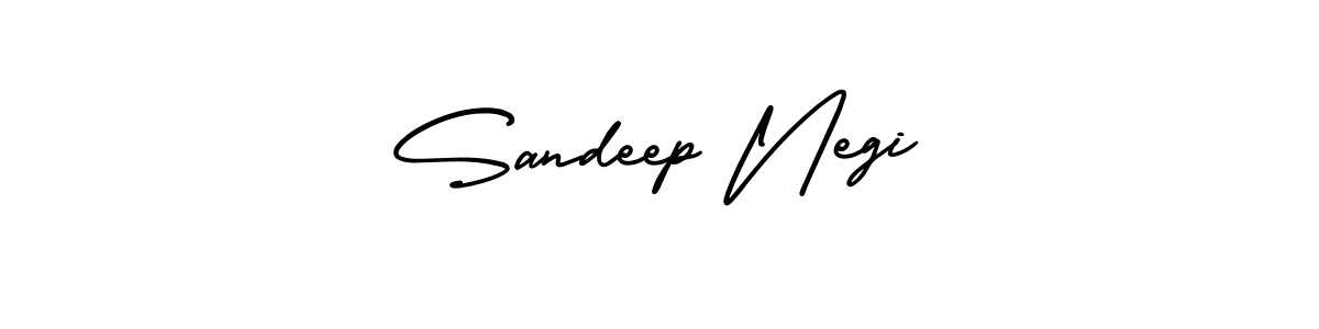 You should practise on your own different ways (AmerikaSignatureDemo-Regular) to write your name (Sandeep Negi) in signature. don't let someone else do it for you. Sandeep Negi signature style 3 images and pictures png