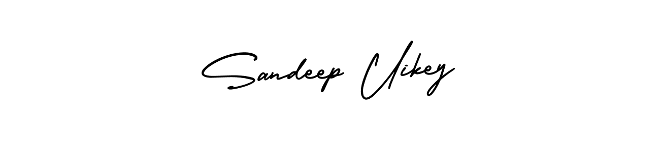 How to make Sandeep Uikey name signature. Use AmerikaSignatureDemo-Regular style for creating short signs online. This is the latest handwritten sign. Sandeep Uikey signature style 3 images and pictures png