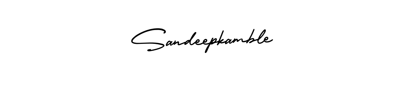 Make a beautiful signature design for name Sandeepkamble. With this signature (AmerikaSignatureDemo-Regular) style, you can create a handwritten signature for free. Sandeepkamble signature style 3 images and pictures png