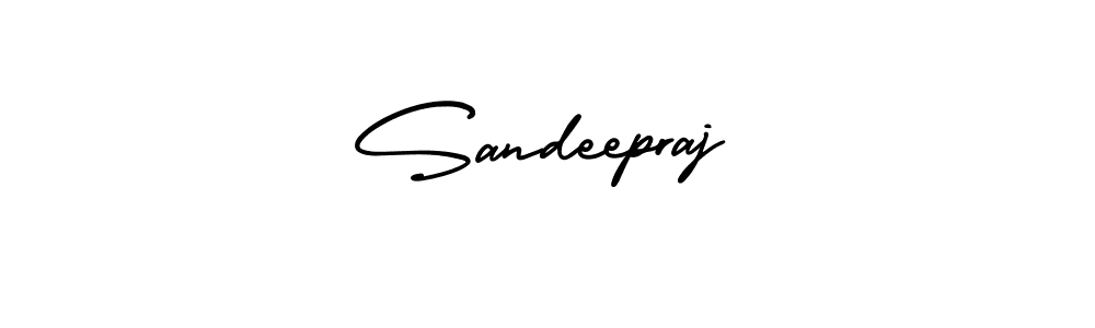 Design your own signature with our free online signature maker. With this signature software, you can create a handwritten (AmerikaSignatureDemo-Regular) signature for name Sandeepraj. Sandeepraj signature style 3 images and pictures png