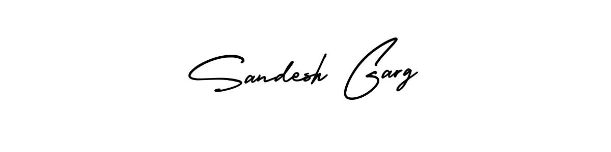 Create a beautiful signature design for name Sandesh Garg. With this signature (AmerikaSignatureDemo-Regular) fonts, you can make a handwritten signature for free. Sandesh Garg signature style 3 images and pictures png