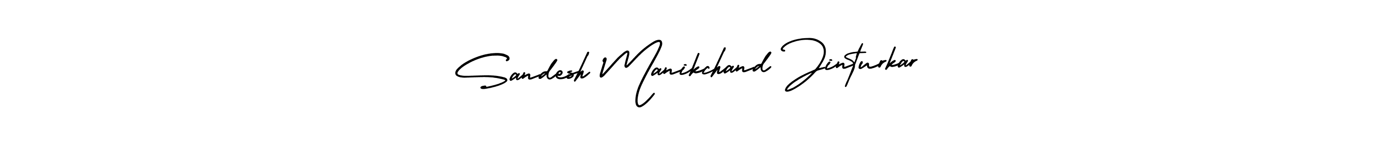 Make a beautiful signature design for name Sandesh Manikchand Jinturkar. Use this online signature maker to create a handwritten signature for free. Sandesh Manikchand Jinturkar signature style 3 images and pictures png