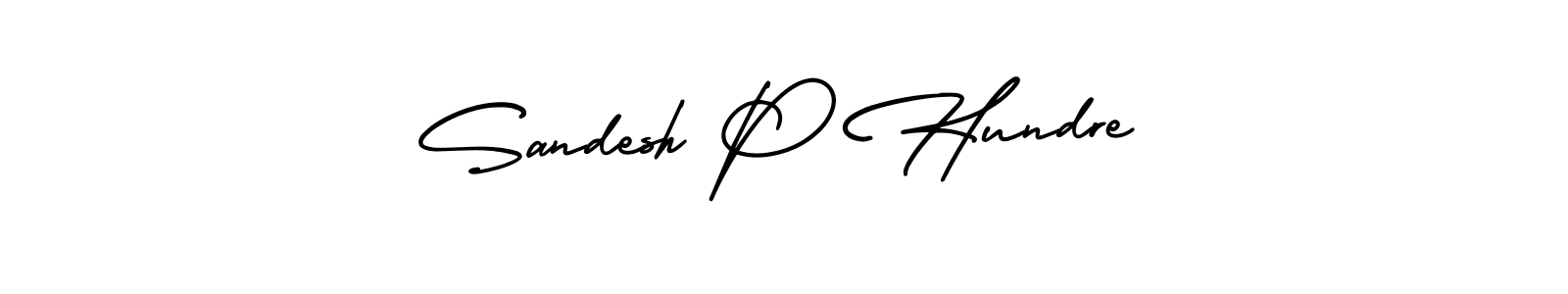 Create a beautiful signature design for name Sandesh P Hundre. With this signature (AmerikaSignatureDemo-Regular) fonts, you can make a handwritten signature for free. Sandesh P Hundre signature style 3 images and pictures png