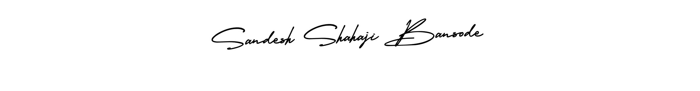 Sandesh Shahaji Bansode stylish signature style. Best Handwritten Sign (AmerikaSignatureDemo-Regular) for my name. Handwritten Signature Collection Ideas for my name Sandesh Shahaji Bansode. Sandesh Shahaji Bansode signature style 3 images and pictures png