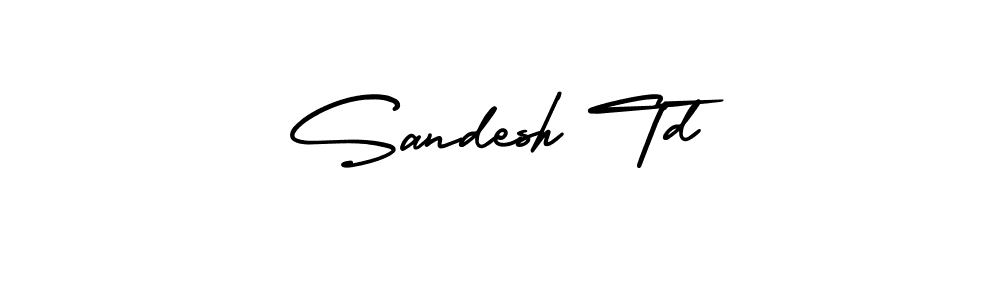 Check out images of Autograph of Sandesh Td name. Actor Sandesh Td Signature Style. AmerikaSignatureDemo-Regular is a professional sign style online. Sandesh Td signature style 3 images and pictures png