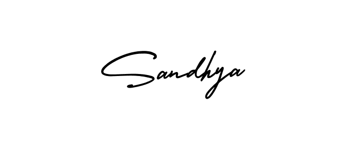 Use a signature maker to create a handwritten signature online. With this signature software, you can design (AmerikaSignatureDemo-Regular) your own signature for name Sandhya. Sandhya signature style 3 images and pictures png