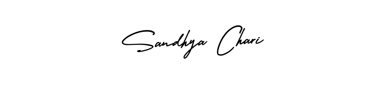 Sandhya Chari stylish signature style. Best Handwritten Sign (AmerikaSignatureDemo-Regular) for my name. Handwritten Signature Collection Ideas for my name Sandhya Chari. Sandhya Chari signature style 3 images and pictures png