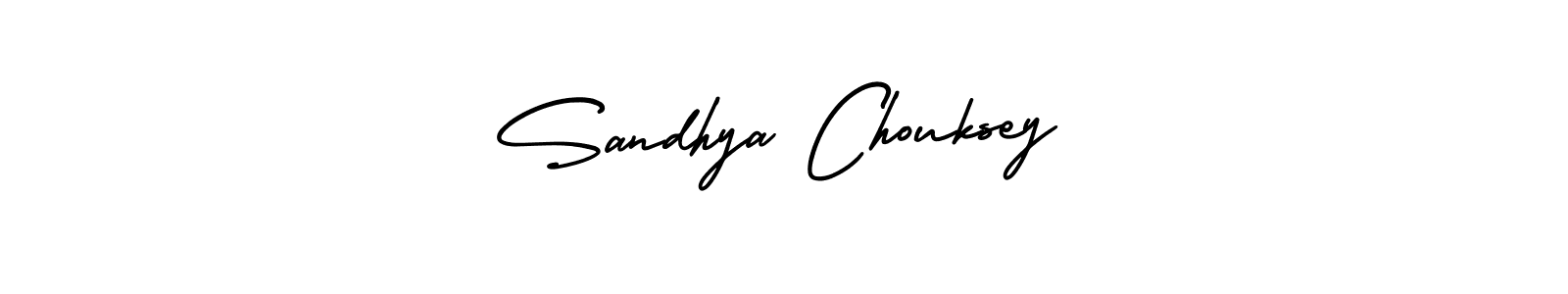 It looks lik you need a new signature style for name Sandhya Chouksey. Design unique handwritten (AmerikaSignatureDemo-Regular) signature with our free signature maker in just a few clicks. Sandhya Chouksey signature style 3 images and pictures png