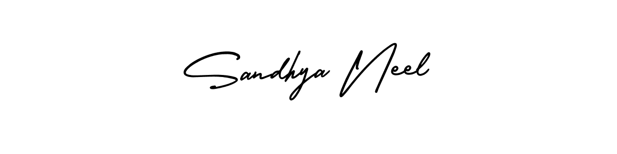 Also we have Sandhya Neel name is the best signature style. Create professional handwritten signature collection using AmerikaSignatureDemo-Regular autograph style. Sandhya Neel signature style 3 images and pictures png