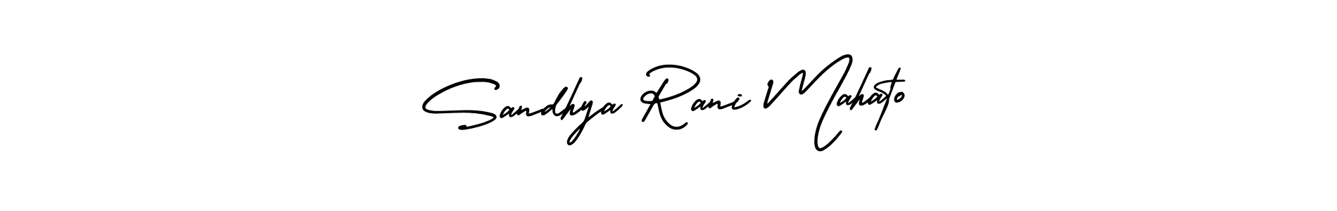 Make a short Sandhya Rani Mahato signature style. Manage your documents anywhere anytime using AmerikaSignatureDemo-Regular. Create and add eSignatures, submit forms, share and send files easily. Sandhya Rani Mahato signature style 3 images and pictures png