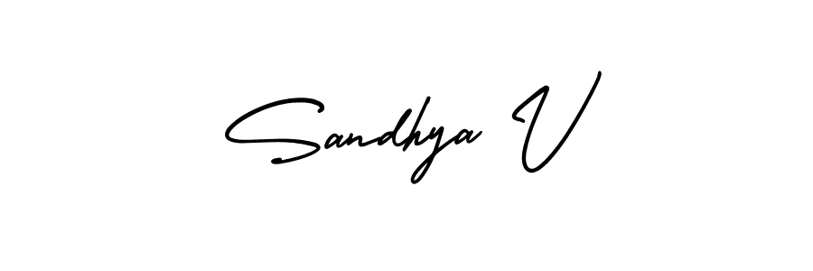 Check out images of Autograph of Sandhya V name. Actor Sandhya V Signature Style. AmerikaSignatureDemo-Regular is a professional sign style online. Sandhya V signature style 3 images and pictures png